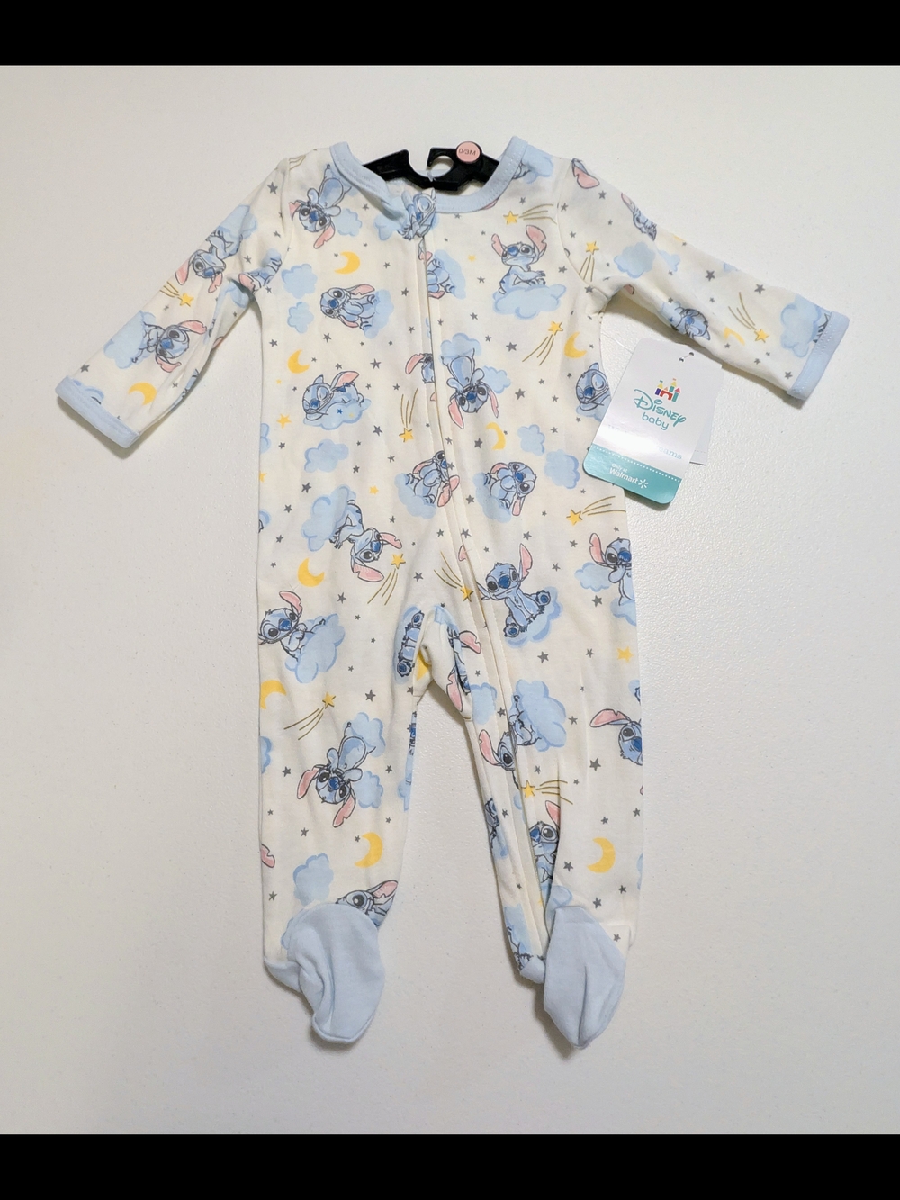 NWT Disney Baby Stitch & Carter's Boy Sleepers Bath Towel Set Bundle 0-3M - Picture 6 of 6